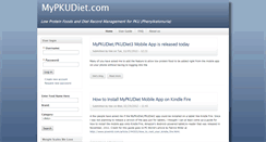 Desktop Screenshot of mypkudiet.com